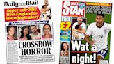 'Crossbow horror' and England's 'last-minute glory'