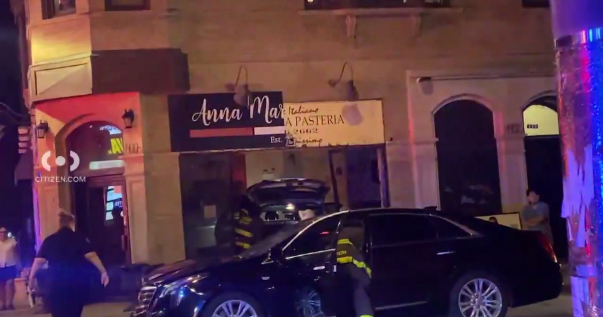 SUV slams into another car, restaurant in Chicago's Uptown neighborhood