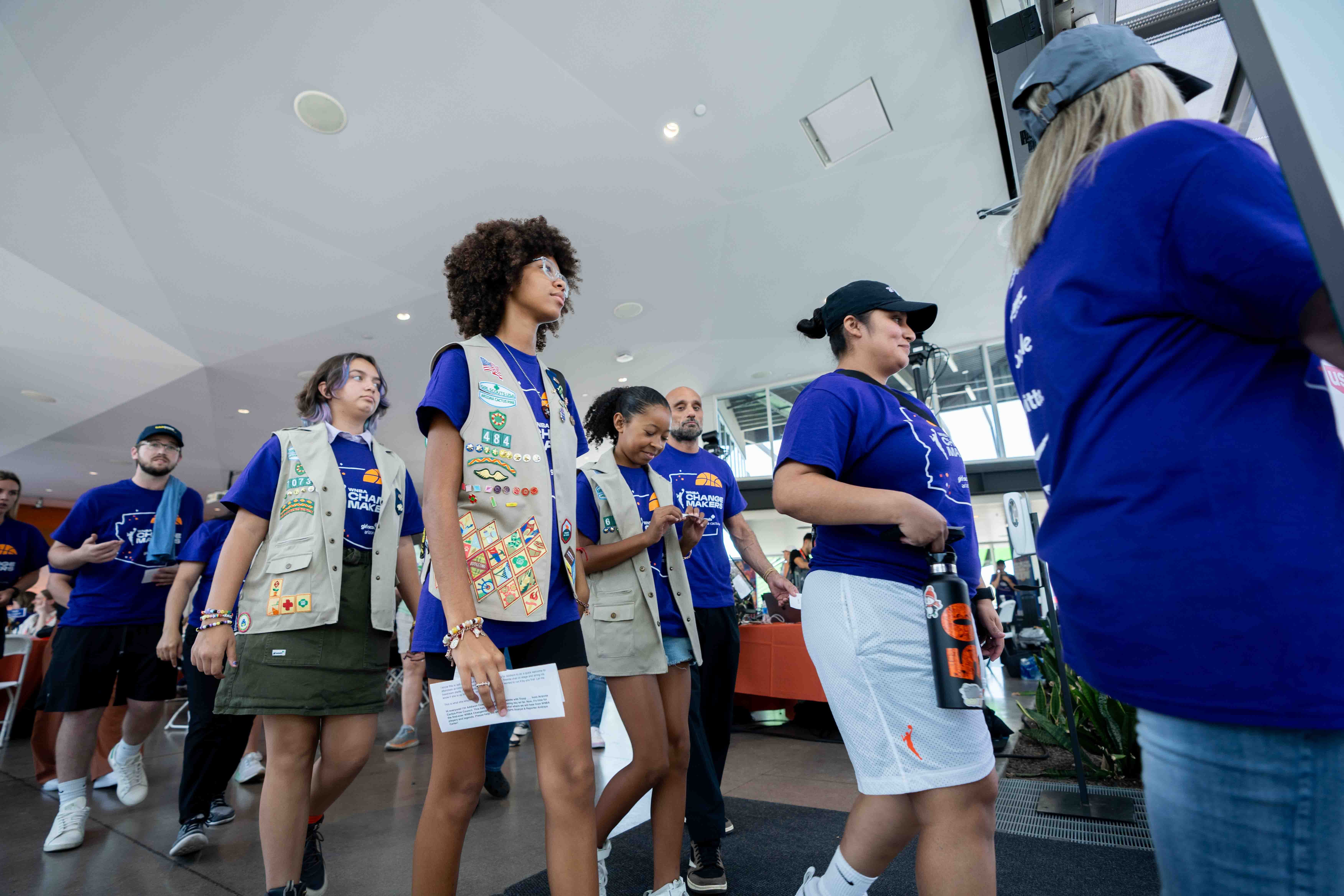 WNBA stars inspire, unite with Girl Scouts at WNBA Changemaker Day