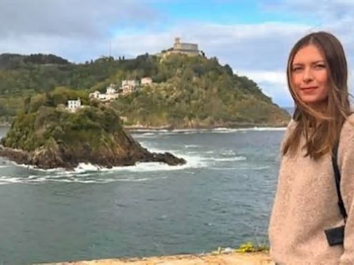 Las vacaciones de Maria Sharapova en Euskadi: «Comiendo mucho y caminando muy poco»