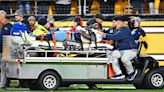 Titans receiver Treylon Burks is ‘alert’ and ‘moving’ after being stretchered off the field as Tennessee loses to Steelers