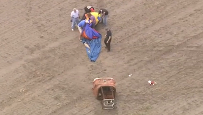 Federal investigation underway after hot air balloon crash in Indiana leaves 3 injured