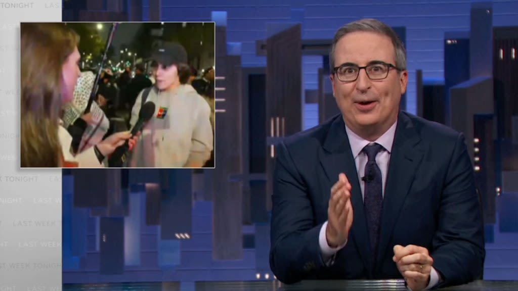 ‘Last Week Tonight’: John Oliver Dings Fox News Amid Coverage Of Student Protests Over War In Gaza