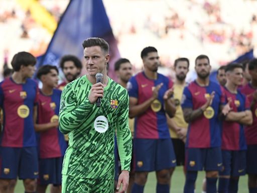 Ter Stegen: "Gracias, Xavi y Sergi Roberto"