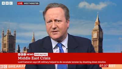 David Cameron Urges Israel ‘Not To Escalate’ But ‘Take The Win’ After Iran Attack