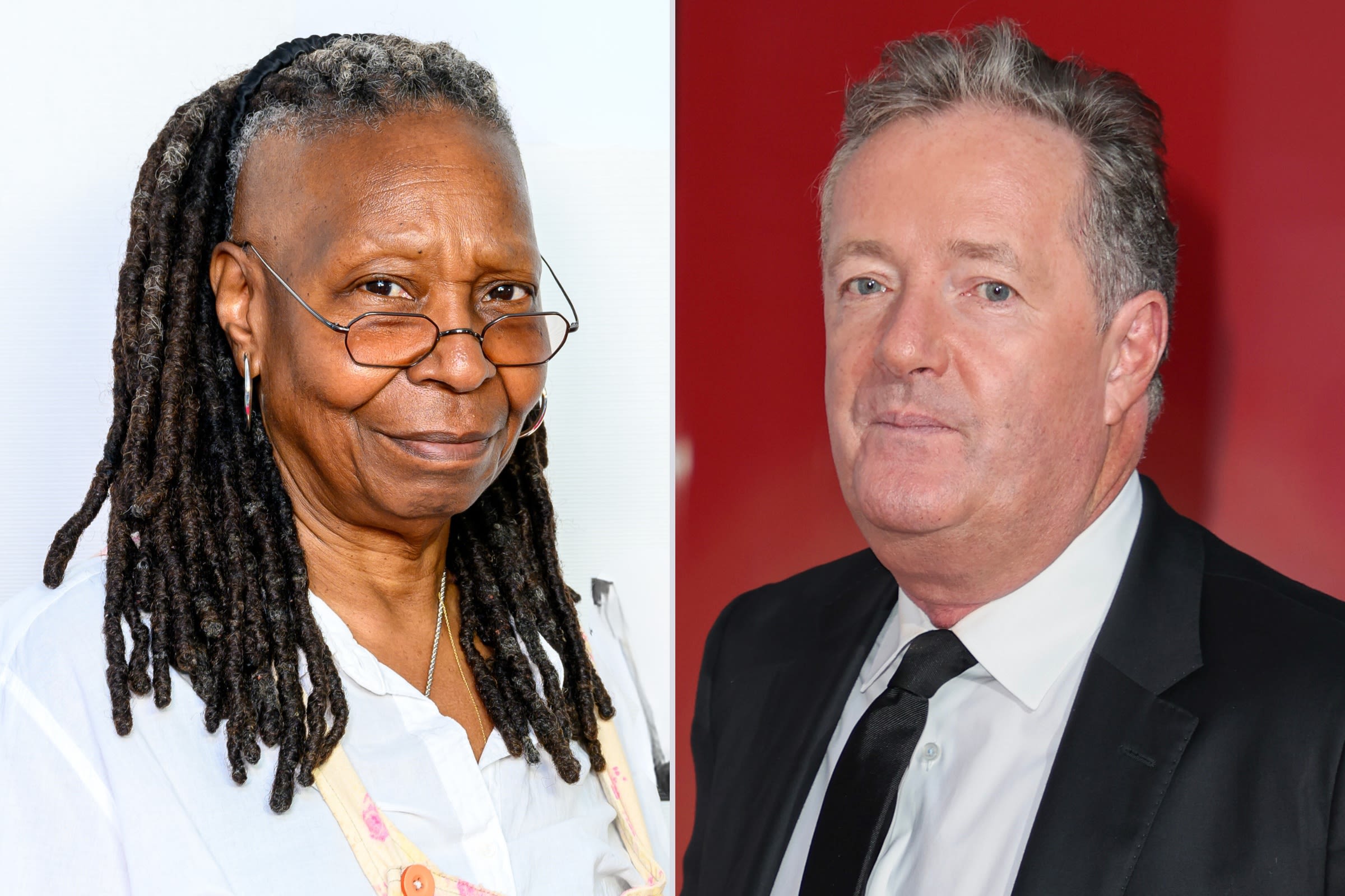 Whoopi Goldberg branded "pathetic" by Piers Morgan over Trump spit move