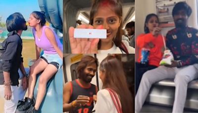 Viral Delhi Metro Couple's New Video Doesn't Show Them Vulgarly Drinking Cold Drink From Each Other's Mouth...