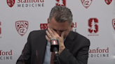 New Stanford basketball coach cries while talking about resources school can provide his special needs son