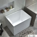 特賣-日式亞克力浴缸加深小戶型獨立式坐浴池無縫一體成人溫泉網紅浴桶