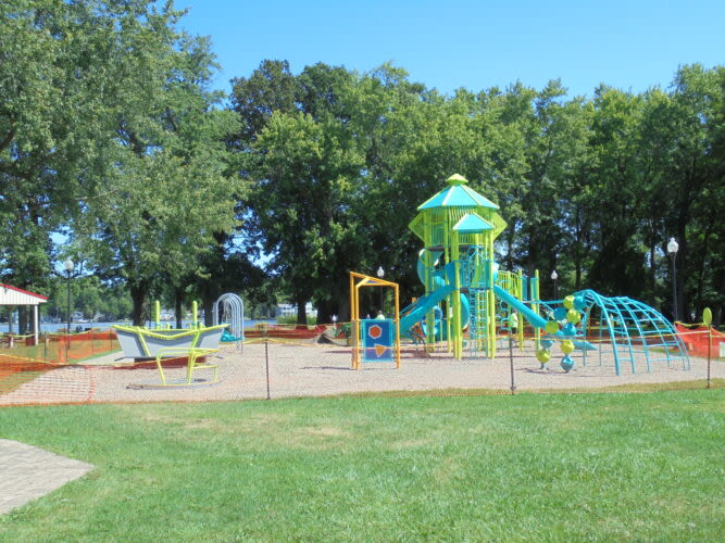 Celoron Asks Park-Goers To Stay Off Of Playground In Lucille Ball Memorial Park