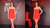 Ananya Panday Serves Date Night Fit Goal In This Cute Red Dress At Kill Premiere