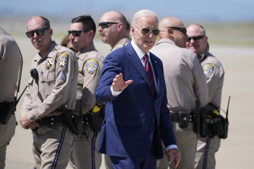 Biden raises millions on West Coast as he says his campaign is underestimated