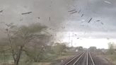 You have to see this! Train conductor records the moment EF-3 tornado hits his train - East Idaho News