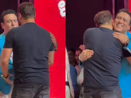 Salman Khan hugs Govinda at Dharamveer 2's event, duo reunites after 17 years of Partner
