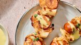 Shrimp And Chorizo Skewers With Lime Aioli Recipe