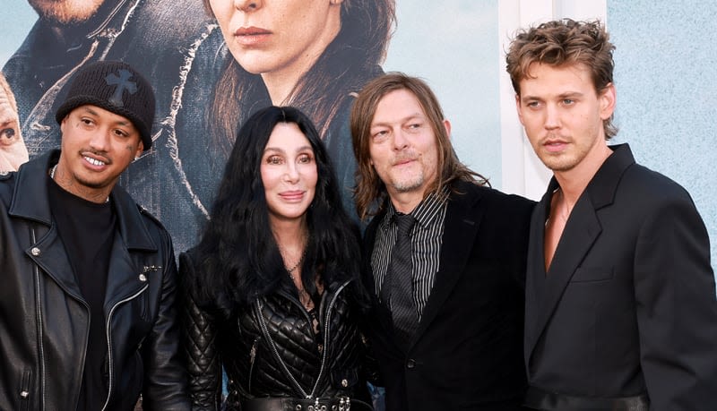 Austin Butler & ‘Bikeriders’ Cast Meet Cher at L.A. Premiere!