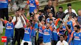 Team India victory parade: Love showered on Rohit Sharma's boys at Wankhede stadium | Cricket News - Times of India
