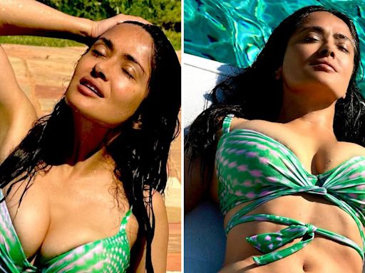 Salma Hayek Rings In August With Bikini Thirst Trap