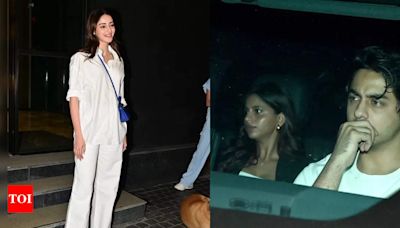 Aryan Khan and Suhana Khan turn heads at Ananya Panday's 'CTRL' screening - Times of India