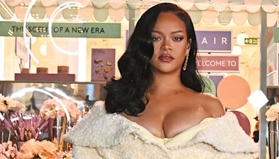 Rihanna's Plunging Gown at London Fashion Week Was Basically a Bathrobe