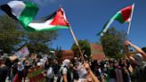 Police with batons approach Israel-Hamas war protesters at UC Santa Cruz