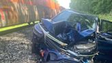 Train crashes into SUV after driver abandons vehicle on tracks, deputies say