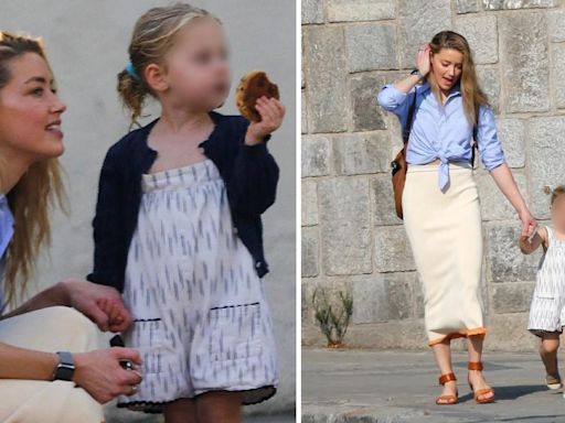 Amber Heard All Smiles Alongside Daughter Oonagh, 3, in Spain as Ex Johnny Depp Attends Film Festival in the Same Country: Photos