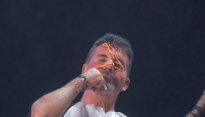 Britain's Got Talent descends into chaos as Simon Cowell is pelted with food during strange audition
