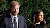 Prince Harry and Meghan Markle moved to bottom of royal family’s website