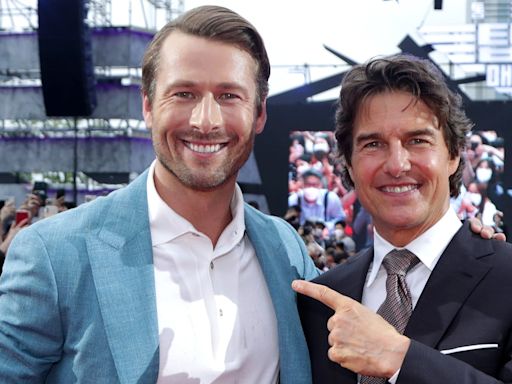 Glen Powell's 'Wingman' Tom Cruise Supports Him at 'Twisters' Event