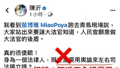 苗博雅逐字還原青鳥演講 反擊陳沂:言論自由很珍貴 不是用來栽贓