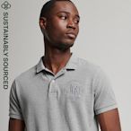 SUPERDRY 男裝 短袖 POLO衫 VTG SUPERSTATE POLO 麻花灰