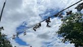 Why shoes dangle high atop wires around the University of Michigan campus