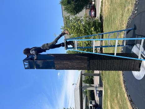 New Public Art Dedicated At Blue Goose Hollow Trailhead Along Riverpark