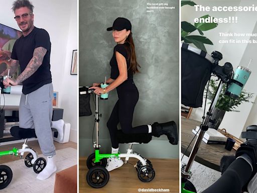Victoria Beckham praises husband David for 'best gift ever' as he gets her mobility scooter for broken foot