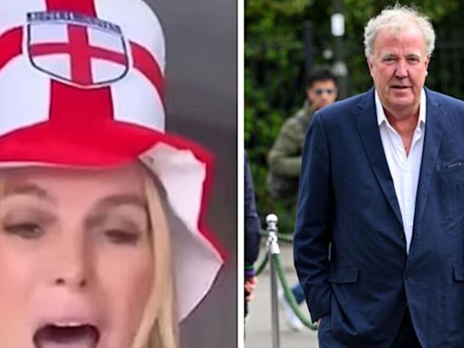 Amanda Holden screams 'come on England' after Jeremy Clarkson's 11-word warning