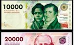 Argentina pone en circulación los billetes de 10.000 pesos ante alta inflación