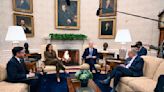 Biden meets congressional leaders in bid to once again avert government shutdown