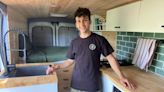 A med student wanted to simplify his life, so he spent $33,000 turning a van into a tiny house. Take a look inside.