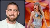 Travis Kelce Joins Taylor Swift on Stage for Surprise ‘Eras Tour’ Appearance and Literally Sweeps Her Off Her Feet