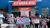 Crawley: Chagos Islanders leave leisure centre after UK arrival