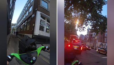 WATCH: Hero on Lime bike chases alleged 'muggers' all the way across London