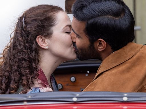 Grantchester's Rishi Nair snogs co-star as show films 10th series