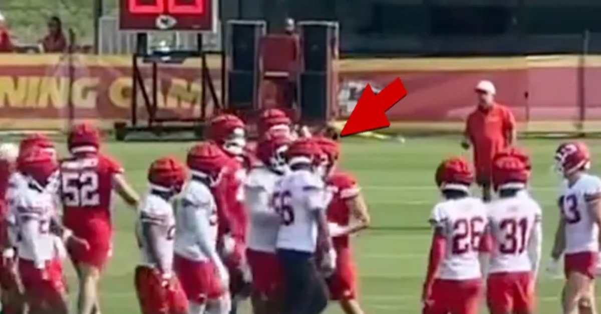 FIGHT! Travis Kelce Shoves Veteran Teammate During Kansas City Chiefs' Training Camp Skirmish