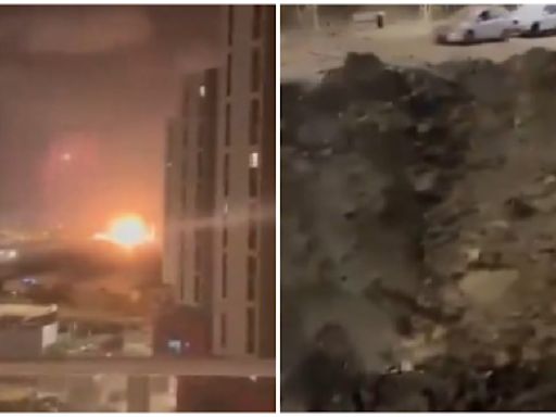 Iran Strikes Israel: Videos Show 30-Ft Deep, 50-Ft Wide Crater Near Mossad Head Office In Tel Aviv