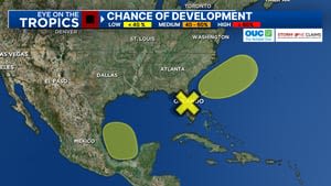 New tropical system could develop in western Gulf as another disturbance moves through Florida