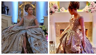 Jennifer Lopez wears Manish Malhotra Victorian-style gown for her Bridgerton-themed party