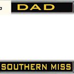 Southern Miss DAD License Plate rame-雲車品