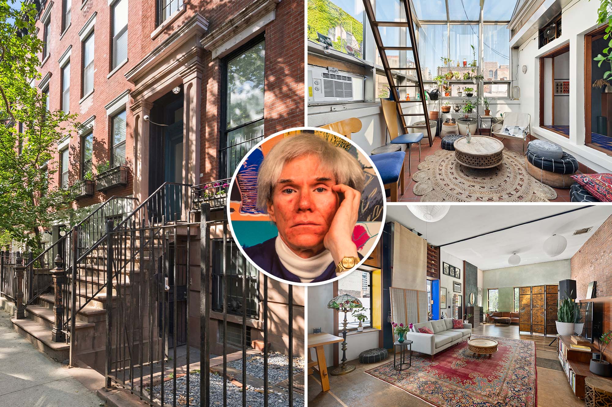 The NYC rowhouse where Andy Warhol lived in the late 1960s lists for $6.19M