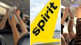 ‘This is cruise ship activities’: Spirit Airlines passenger shows what flight attendants do when they’re stuck on the tarmac for over an hour